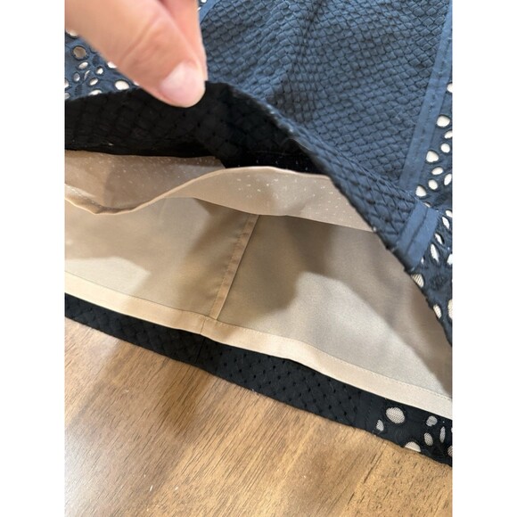 BCBGMAXAZRIA Desirae Black Eyelet Lace Ruffle Sleeve Cocktail Dress Size 2 NWT - Picture 6 of 11